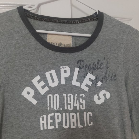 💚 2/$35 NWOT People's Republic grey long sleeve dress or long tee - Picture 3 of 5